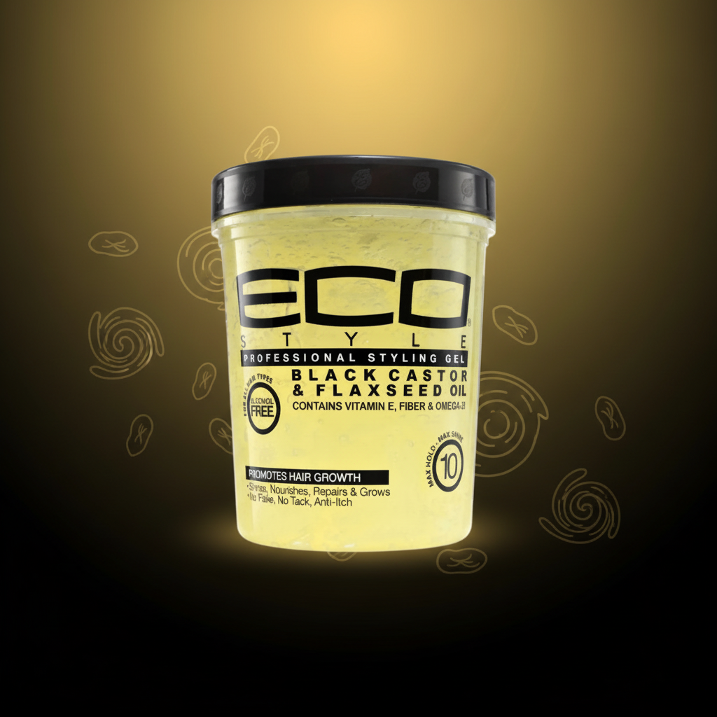 ECO Style Black Castor & Flaxseed Background
