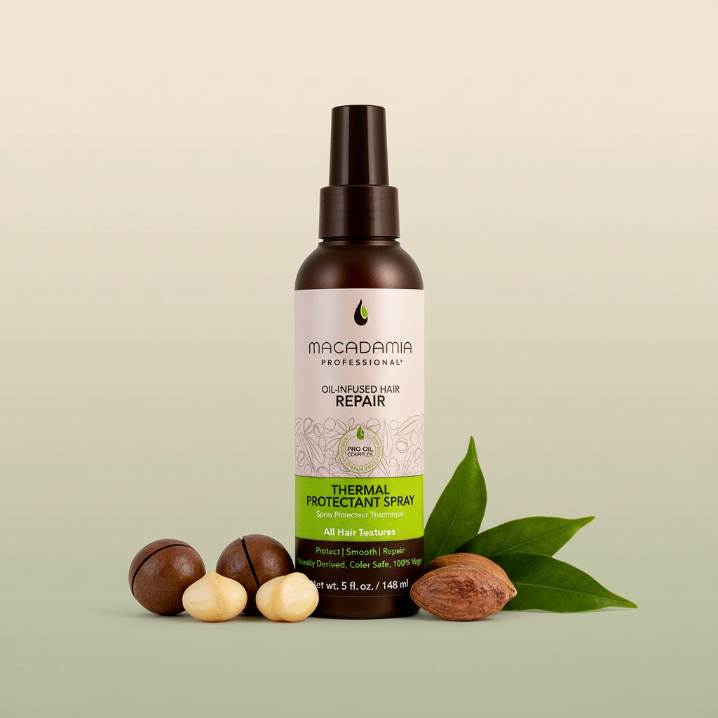 Macadamia Professional Thermal Protectant Background